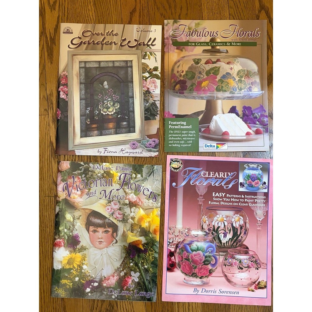 (4) Floral Painting Craft Books